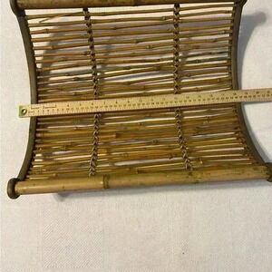 Mid Century ratten fruit basket rare